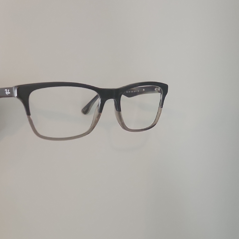 Unisex Ray-Ban Black and Gray Eyeglasses